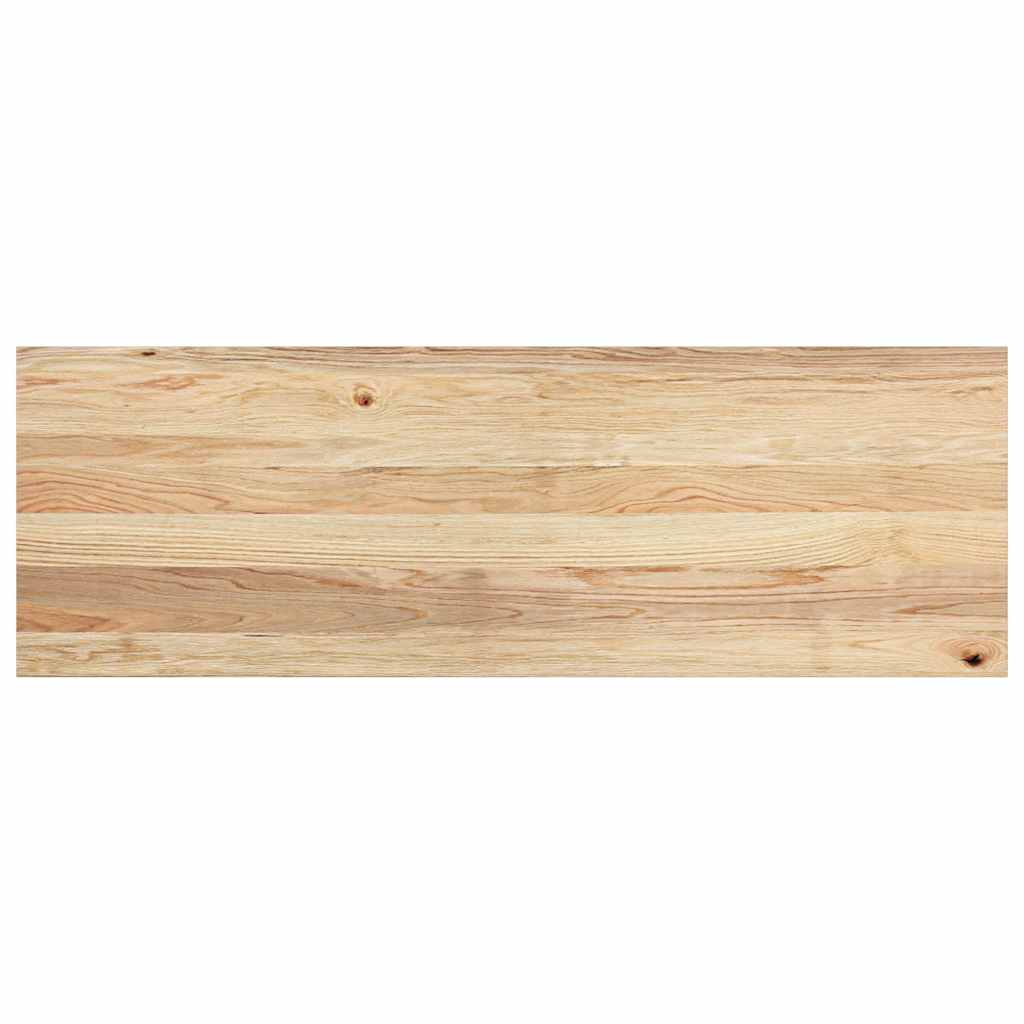 Davanzali 2 pz Legno Massello di Rovere Non Trattati 120x40x2cm