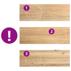 Davanzali 2 pz Legno Massello di Rovere Non Trattati 120x40x2cm