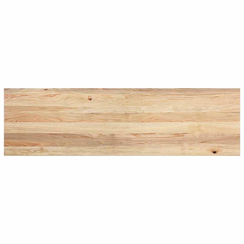 Davanzale in Legno Massello di Rovere 140x40x2cm - Set 2 Pezzi Non Trattati
