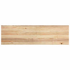 Davanzale in Legno Massello di Rovere 140x40x2cm - Set 2 Pezzi Non Trattati