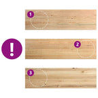 Davanzale in Legno Massello di Rovere 140x40x2cm - Set 2 Pezzi Non Trattati