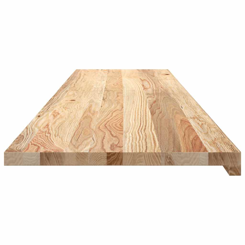 Davanzali 2 pz Non Trattati 160x40x2 cm Legno Massello di Rovere