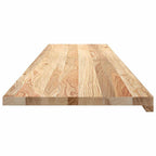 Davanzali 2 pz Non Trattati 160x40x2 cm Legno Massello di Rovere