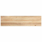 Davanzali 2 pz Non Trattati 160x40x2 cm Legno Massello di Rovere