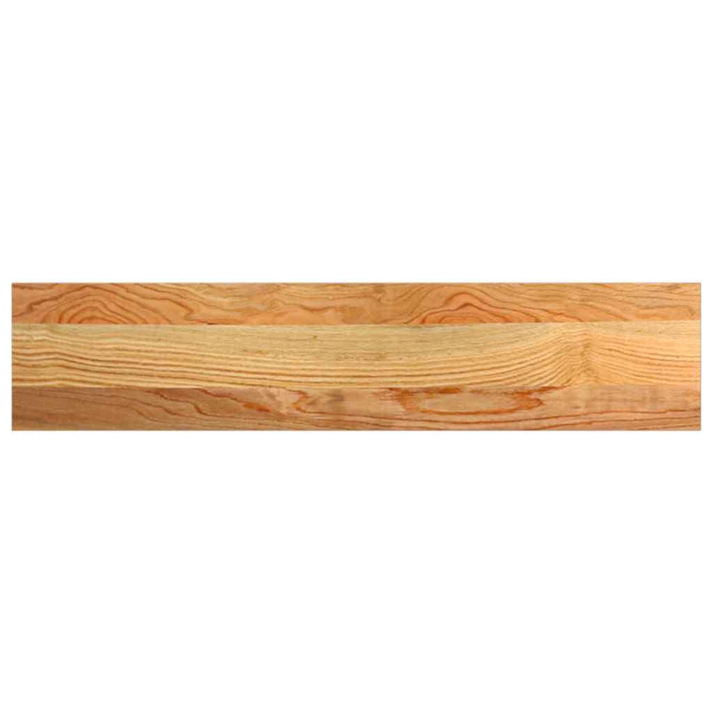 Davanzale in Legno Massello Rovere Marrone Chiaro 70x15x2 cm - Set 2 Pezzi