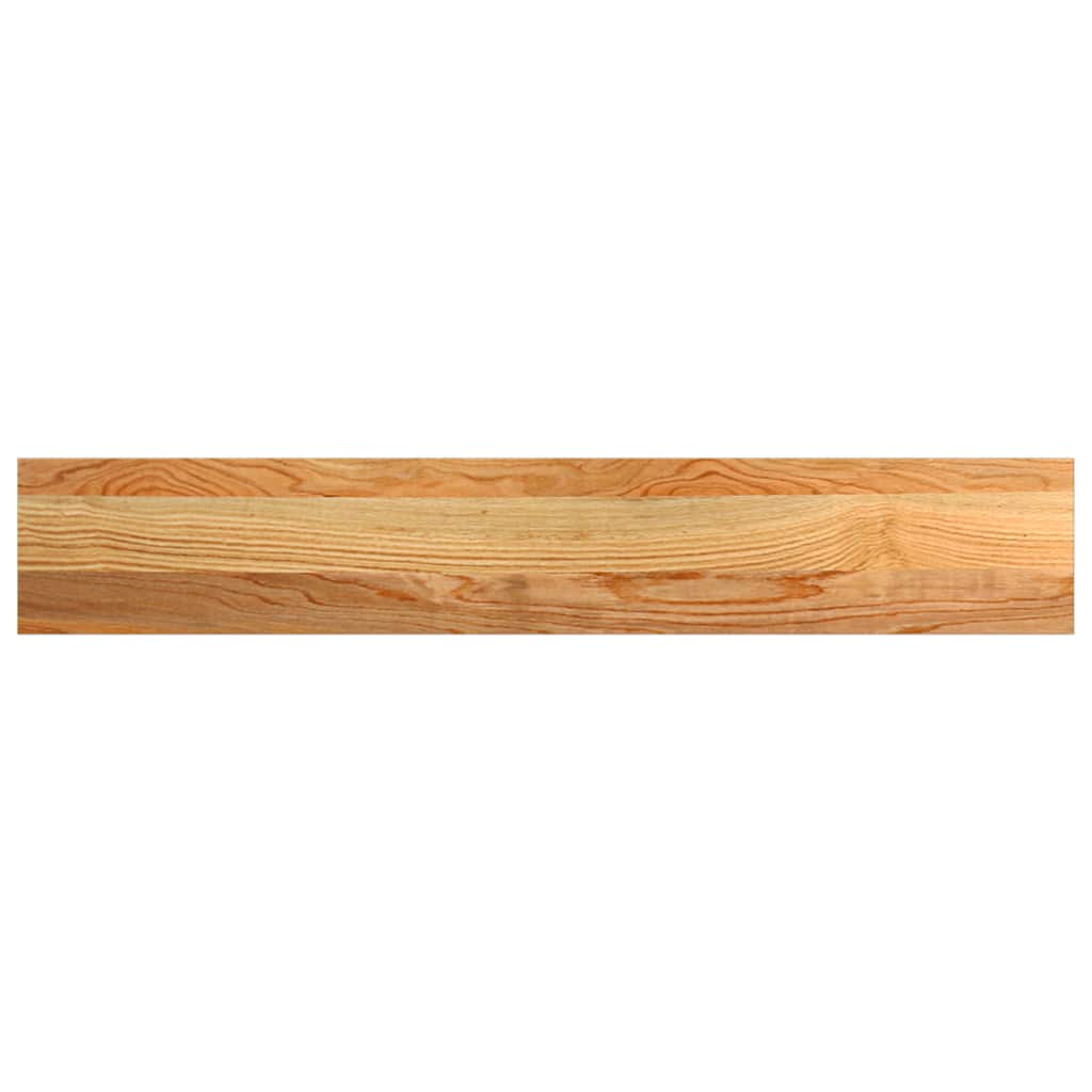 Davanzale in Legno Massello Rovere 90x15x2 cm Marrone Chiaro - Set 2 pz