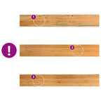 Davanzale in Legno Massello Rovere Marrone Chiaro 100x15x2 cm - Confezione 2 pz