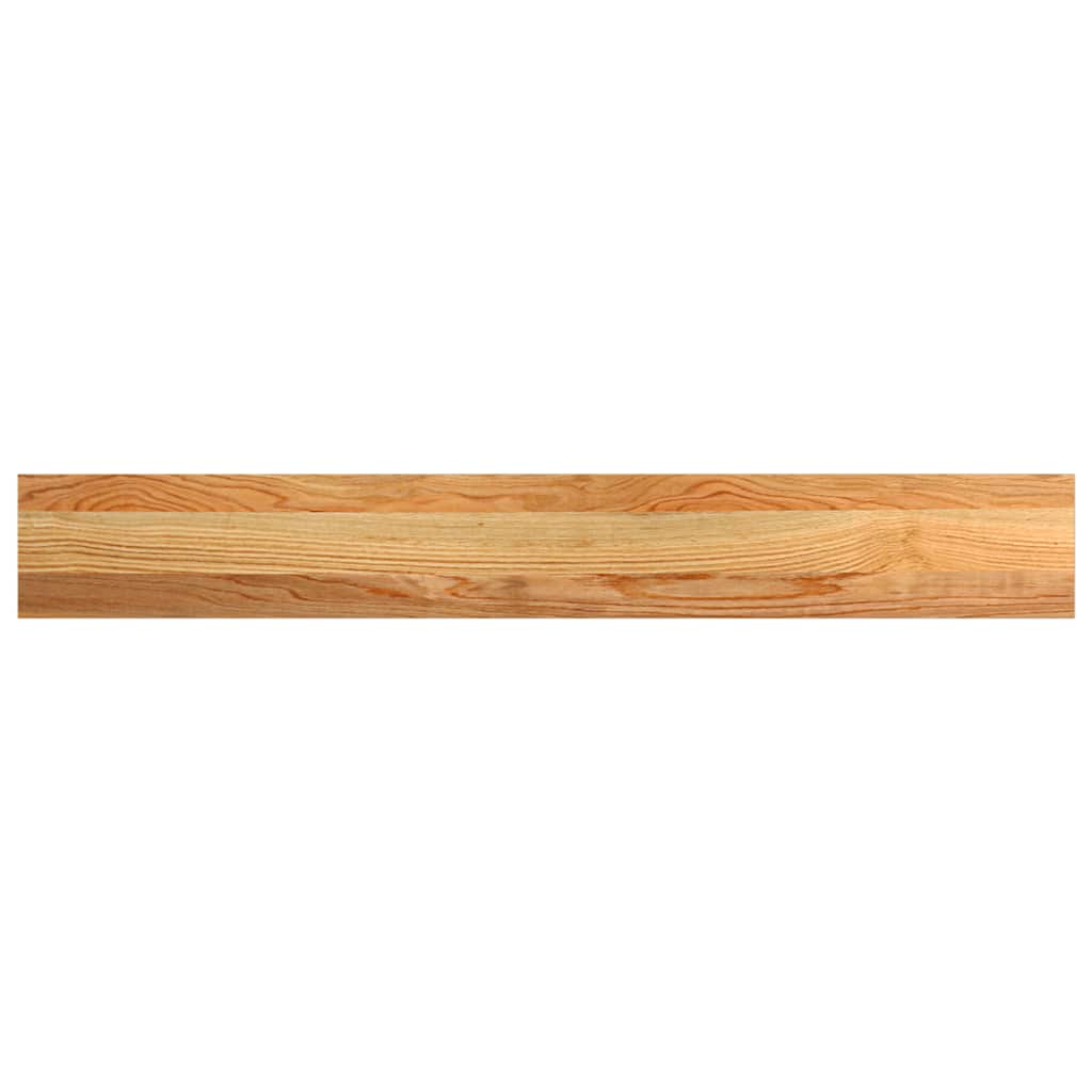 Davanzali in Legno Massello Rovere Marrone Chiaro 110x15x2 cm - Confezione 2 Pezzi