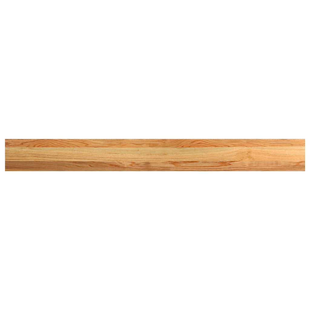 Davanzale in Legno Massello Rovere 140x15x2 cm Marrone Chiaro - Confezione 2 pz