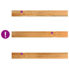 Davanzale in Legno Massello Rovere 140x15x2 cm Marrone Chiaro - Confezione 2 pz