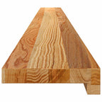 Davanzale in Legno Massello Rovere Marrone Chiaro 160x15x2cm - Confezione 2 Pezzi