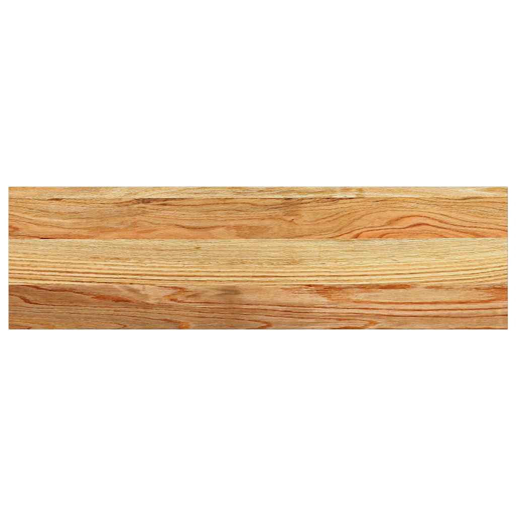 Davanzale in Legno Massello Rovere Marrone Chiaro 70x20x2 cm - Set 2 pz
