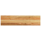 Davanzale in Legno Massello Rovere Marrone Chiaro 80x20x2 cm - Set 2 Pezzi