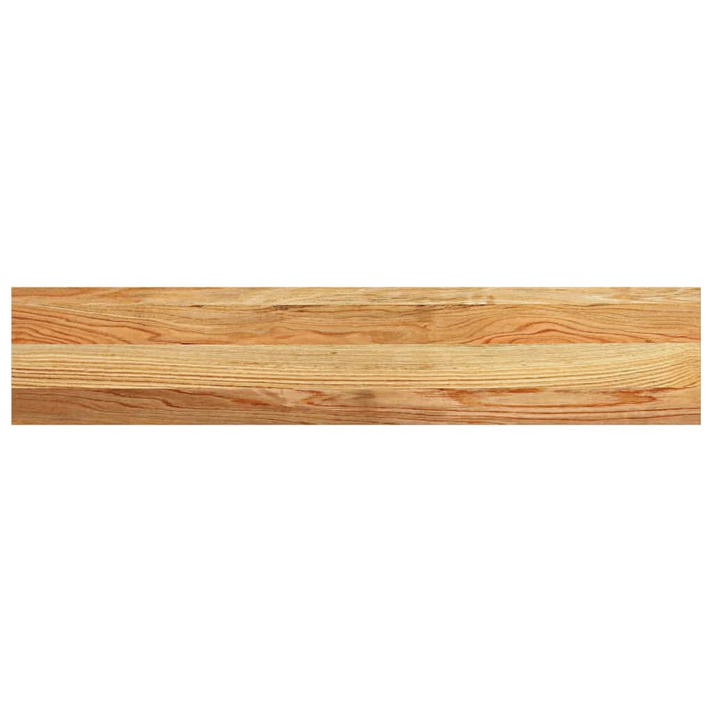 Davanzale Legno Massello Rovere 100x20x2 cm Marrone Chiaro - Set 2 Pezzi