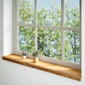 Davanzale in Legno Massello Rovere Marrone Chiaro 110x20x2cm - Confezione 2 Pezzi