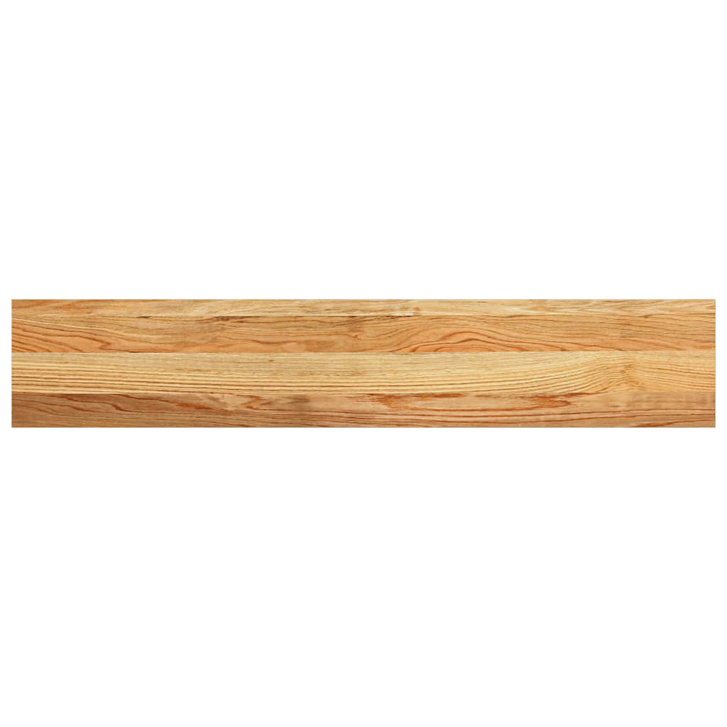 Davanzale in Legno Massello Rovere Marrone Chiaro 110x20x2cm - Confezione 2 Pezzi