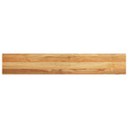 Davanzale in Legno Massello di Rovere Marrone Chiaro 120x20x2 cm - Set 2 Pezzi