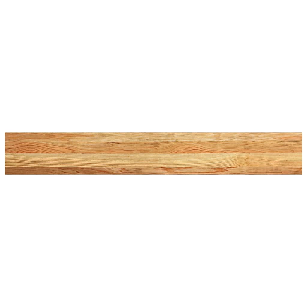 Davanzale Legno Massello Rovere Marrone Chiaro 140x20x2cm - Confezione 2 pz