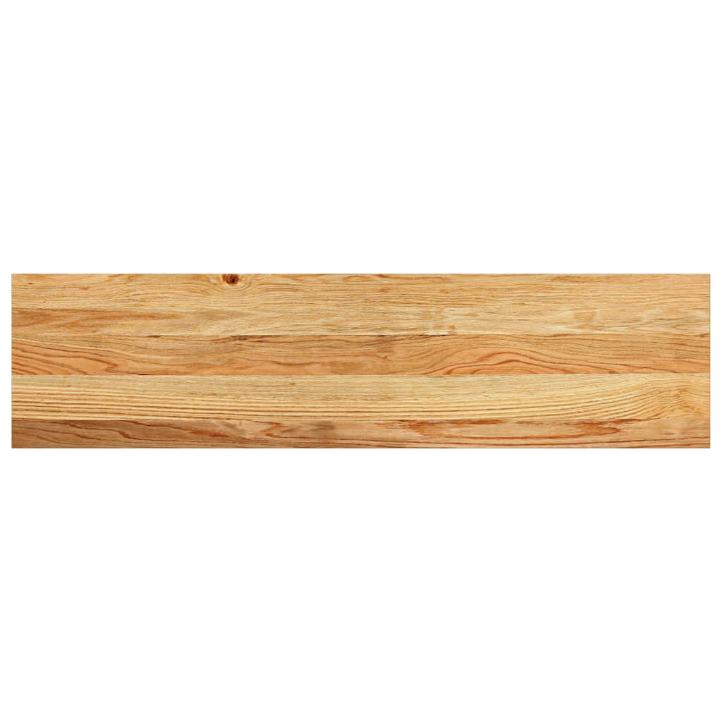 Davanzale in Legno Massello Rovere 100x25x2cm Marrone Chiaro - 2 Pezzi