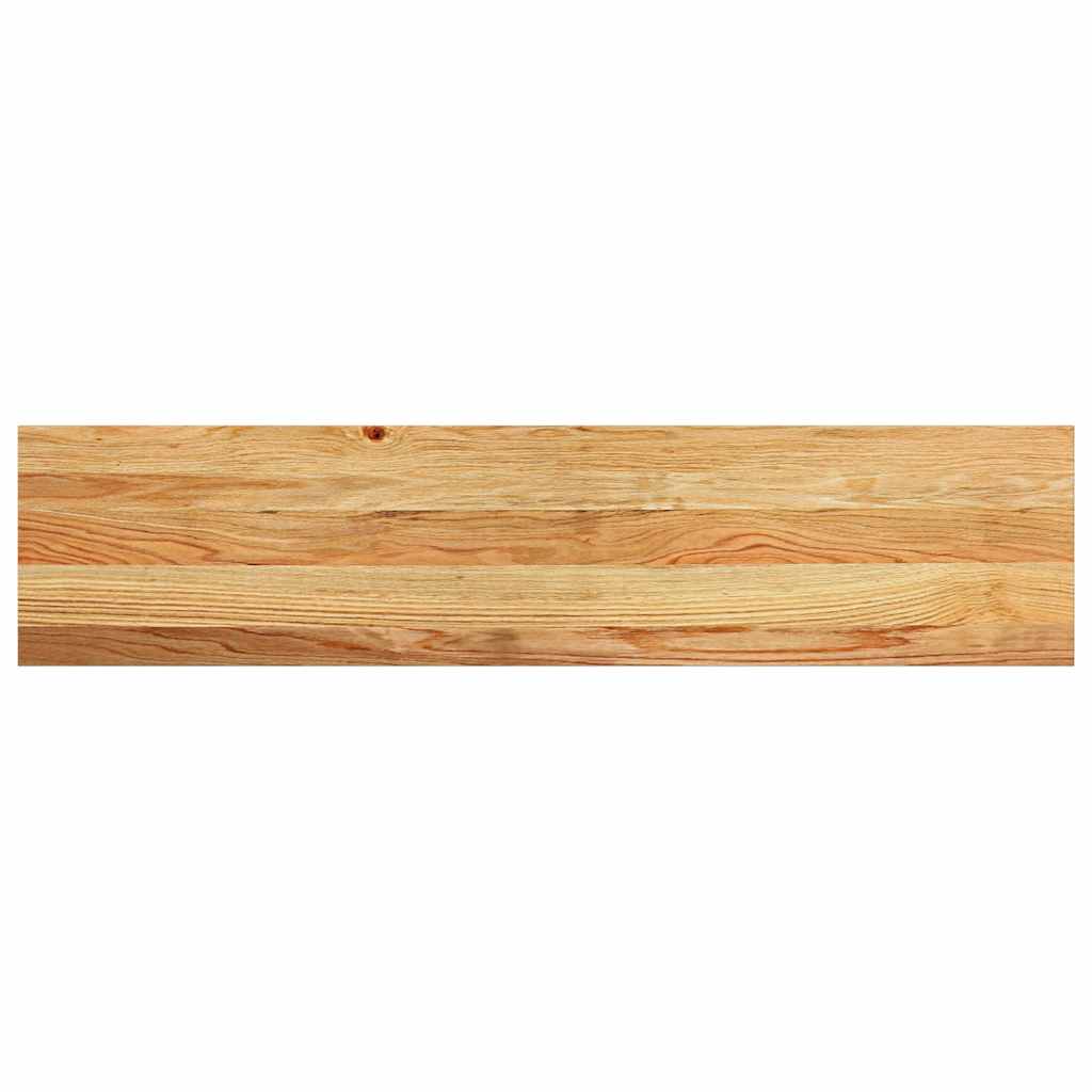Davanzale Rovere Massello 110x25x2cm Marrone Chiaro - Confezione 2 Pezzi