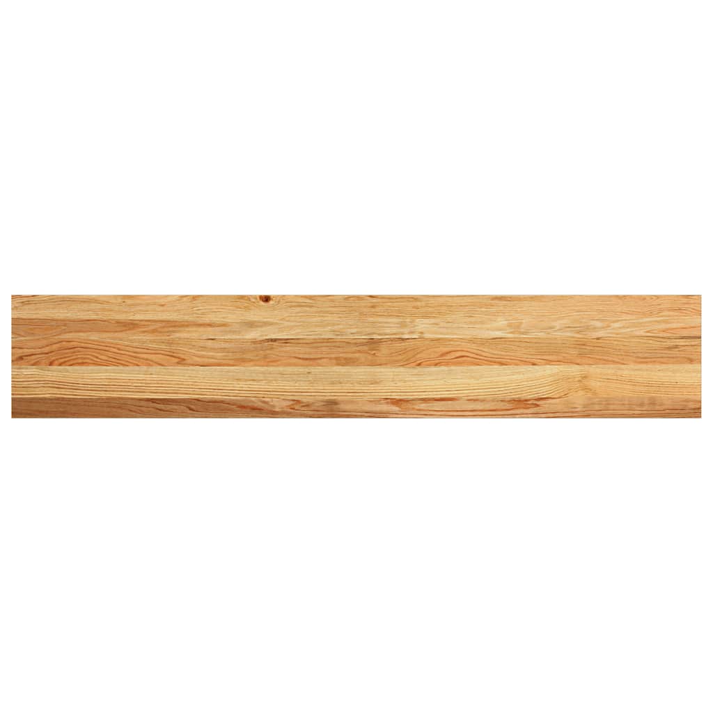 Davanzali 2 pz Rovere Marrone Chiaro 140x25x2cm Legno Massello