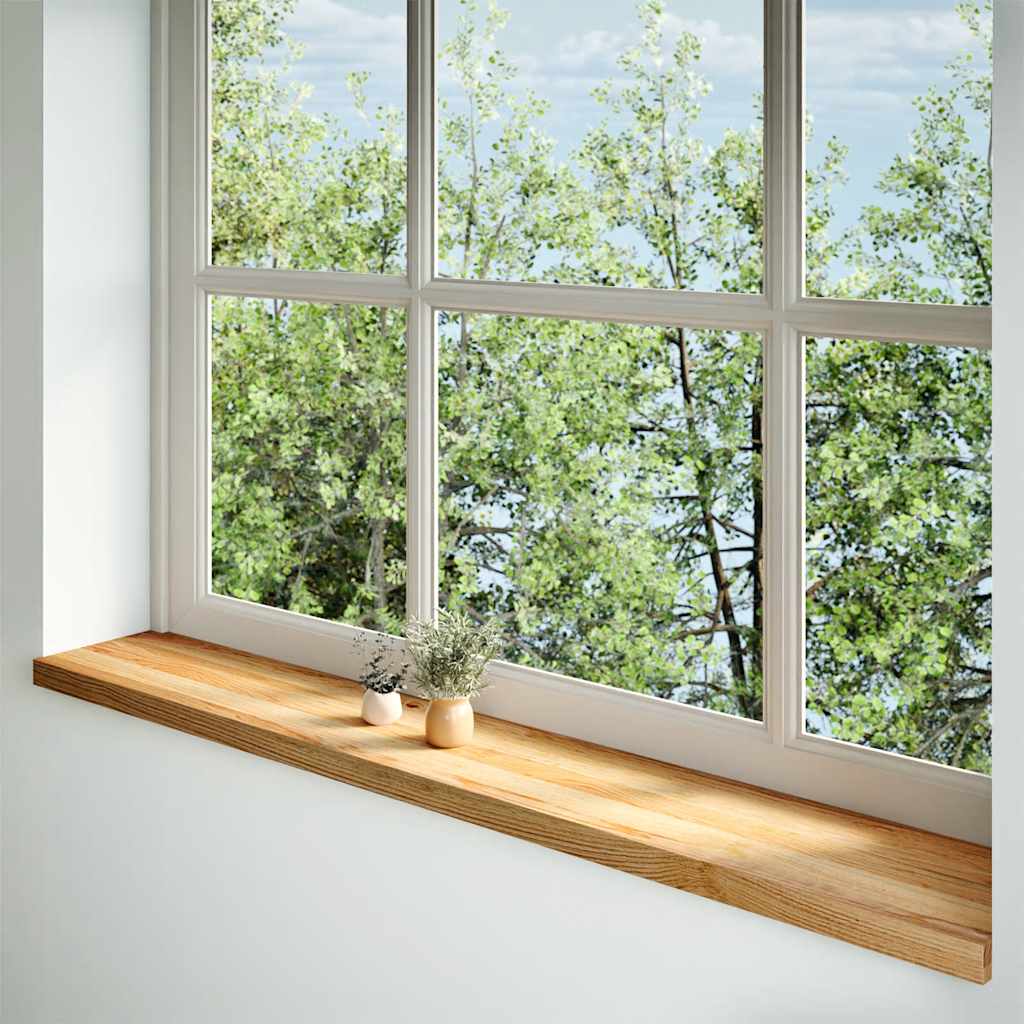 Davanzali in Legno Massello Rovere 160x25x2cm Marrone Chiaro - Set 2 pz