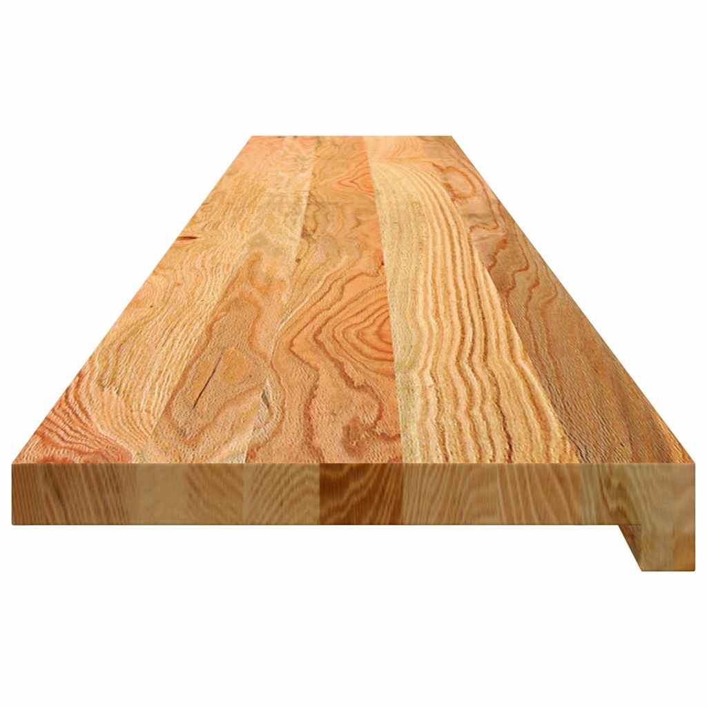 Davanzali in Legno Massello Rovere 160x25x2cm Marrone Chiaro - Set 2 pz