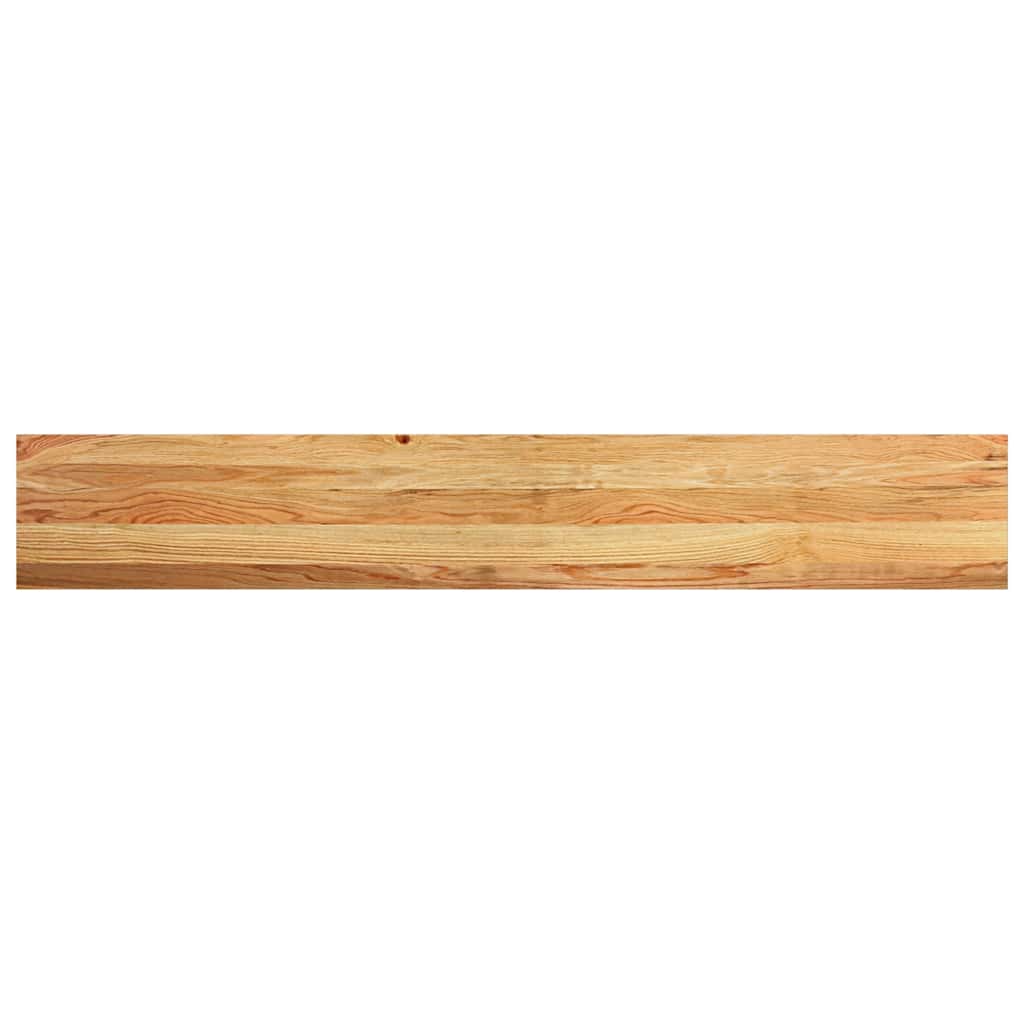 Davanzali in Legno Massello Rovere 160x25x2cm Marrone Chiaro - Set 2 pz