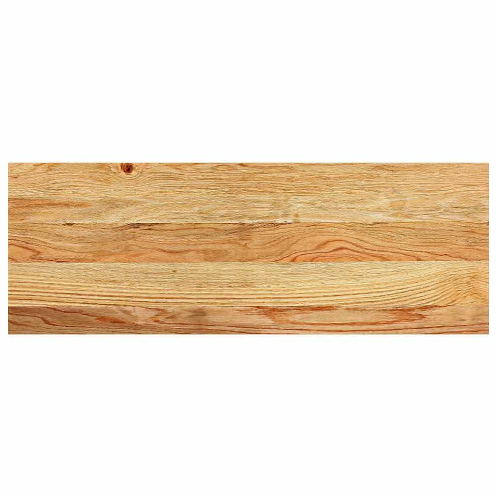 Davanzale in Legno Massello di Rovere 70x30x2 cm Marrone Chiaro - 2 Pezzi