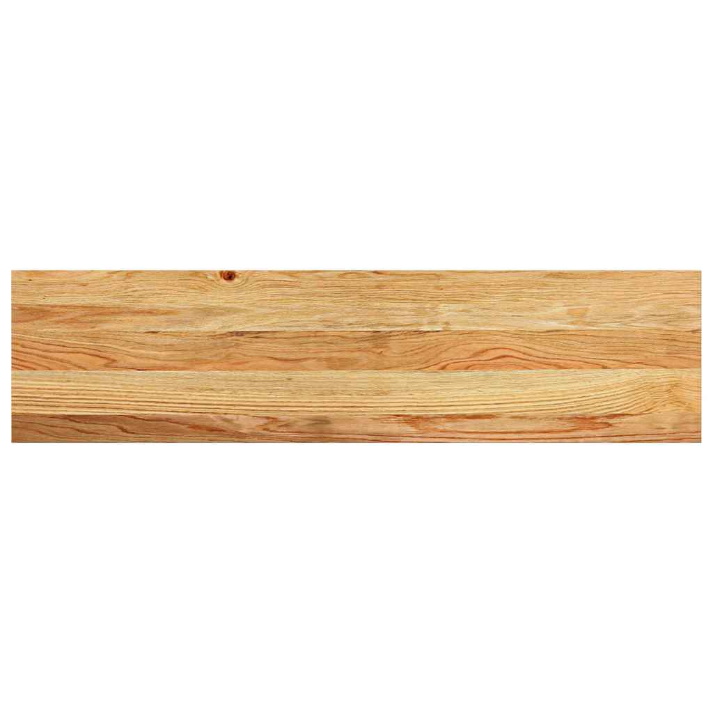 Davanzale Rovere Massello 100x30x2 cm Marrone Chiaro - Set 2 Pezzi