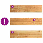 Davanzale in Legno Massello Rovere 110x30x2 cm Marrone Chiaro - Confezione 2 pz