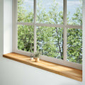 Davanzale in Legno Massello Rovere 160x30x2 cm Marrone Chiaro - 2 Pezzi