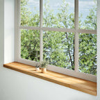 Davanzale in Legno Massello Rovere 160x30x2 cm Marrone Chiaro - 2 Pezzi