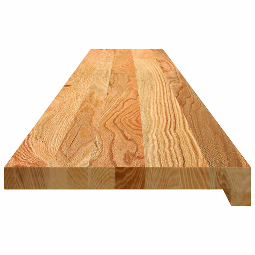 Davanzale in Legno Massello Rovere 160x30x2 cm Marrone Chiaro - 2 Pezzi