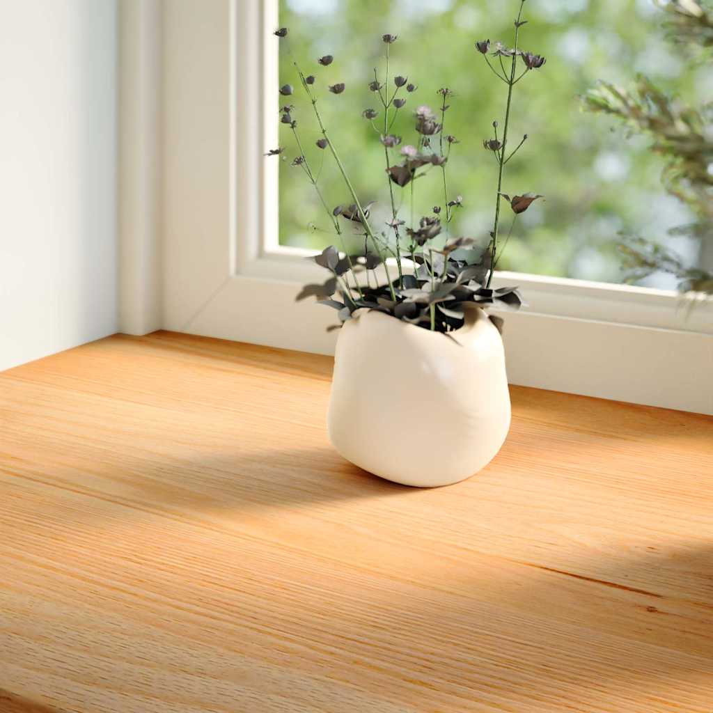 Davanzale in Legno Massello Rovere 70x40x2 cm Marrone Chiaro - Confezione 2 pz