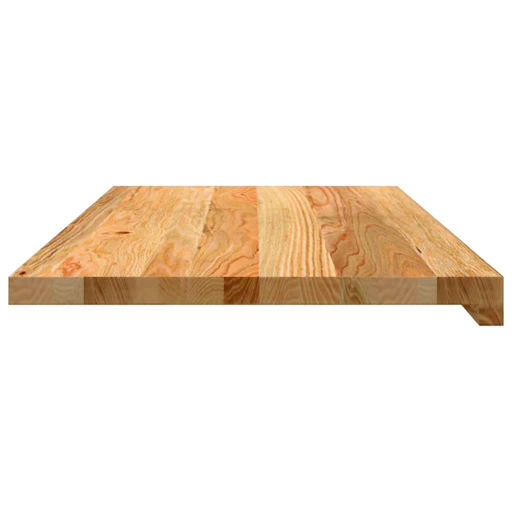 Davanzali 2 pz Rovere Massiccio 80x40x2 cm Marrone Chiaro