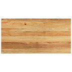 Davanzali 2 pz Rovere Massiccio 80x40x2 cm Marrone Chiaro