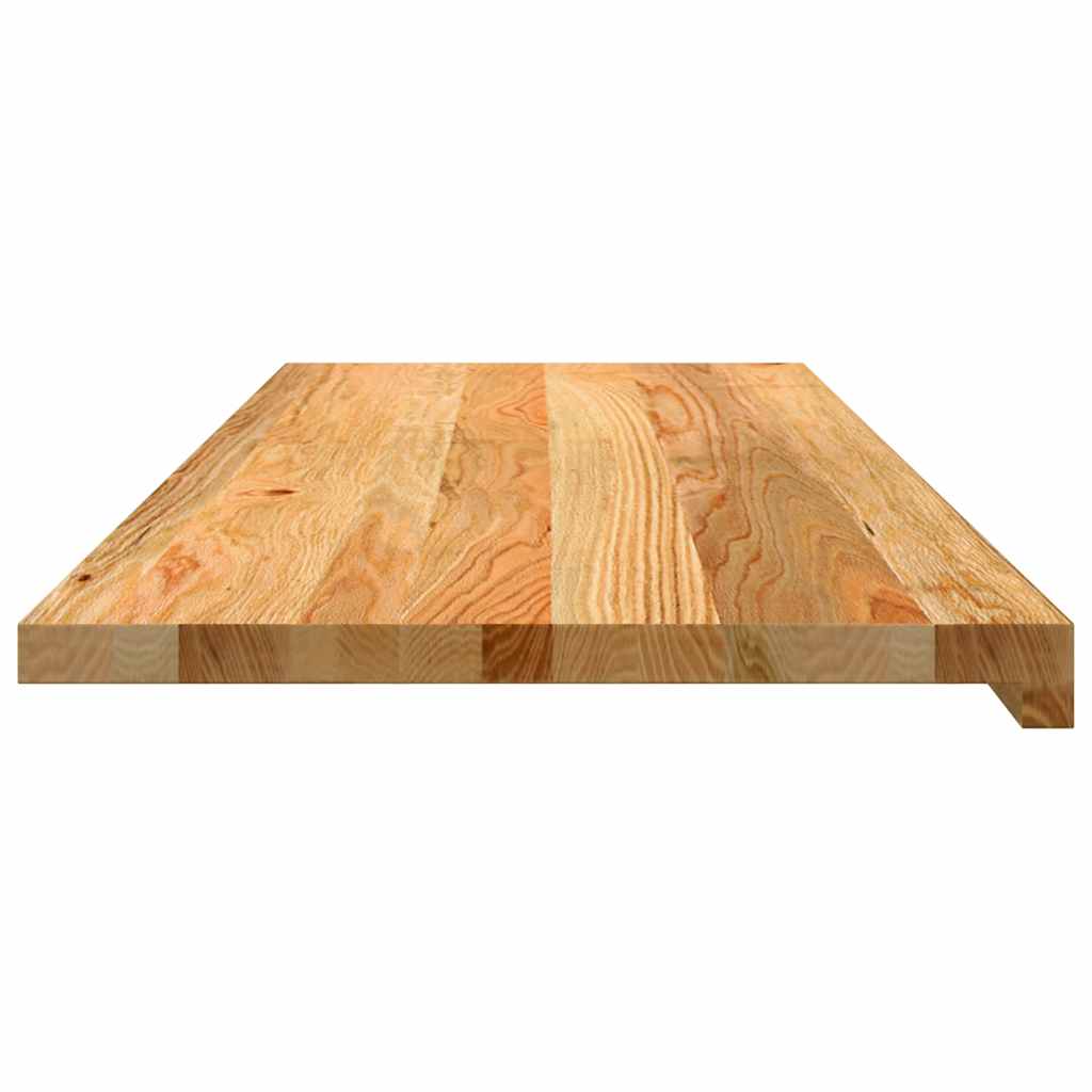 Davanzale in Legno Massello Rovere 110x40x2 cm Marrone Chiaro - Confezione 2 pz