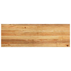 Davanzali in Legno Massello Rovere 120x40x2 cm Marrone Chiaro (2 pz)