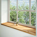 Davanzale Rovere Massello 160x40x2 cm Marrone Chiaro - Set 2 Pezzi