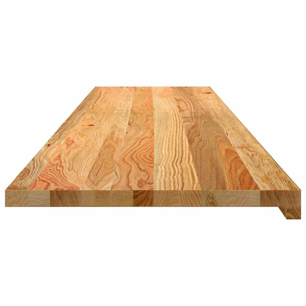 Davanzale Rovere Massello 160x40x2 cm Marrone Chiaro - Set 2 Pezzi