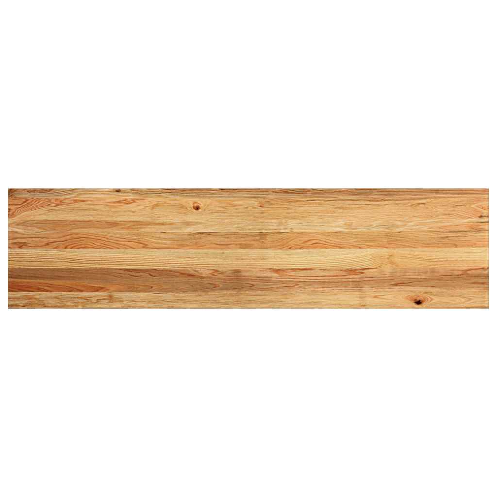 Davanzale Rovere Massello 160x40x2 cm Marrone Chiaro - Set 2 Pezzi