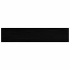 Davanzale in Legno Massello di Rovere 70x15x2 cm Marrone-nero - Confezione 2 pz