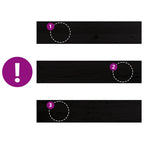 Davanzale in Legno Massello di Rovere 70x15x2 cm Marrone-nero - Confezione 2 pz
