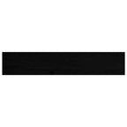 Davanzali 2 pz Legno Massello Rovere Marrone-nero 80x15x2 cm