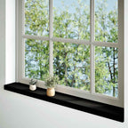 Davanzali in legno massello rovere 140x15x2 cm marrone-nero set 2 pz
