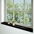 Davanzali 2 pz Marrone-nero 160x15x2 cm Legno Massello Rovere