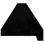 Davanzali 2 pz Marrone-nero 160x15x2 cm Legno Massello Rovere