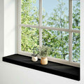 Davanzali 2 pz Marrone-nero 70x20x2 cm Legno Massello Rovere