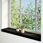 Davanzali 2 pz Marrone-nero 70x20x2 cm Legno Massello Rovere